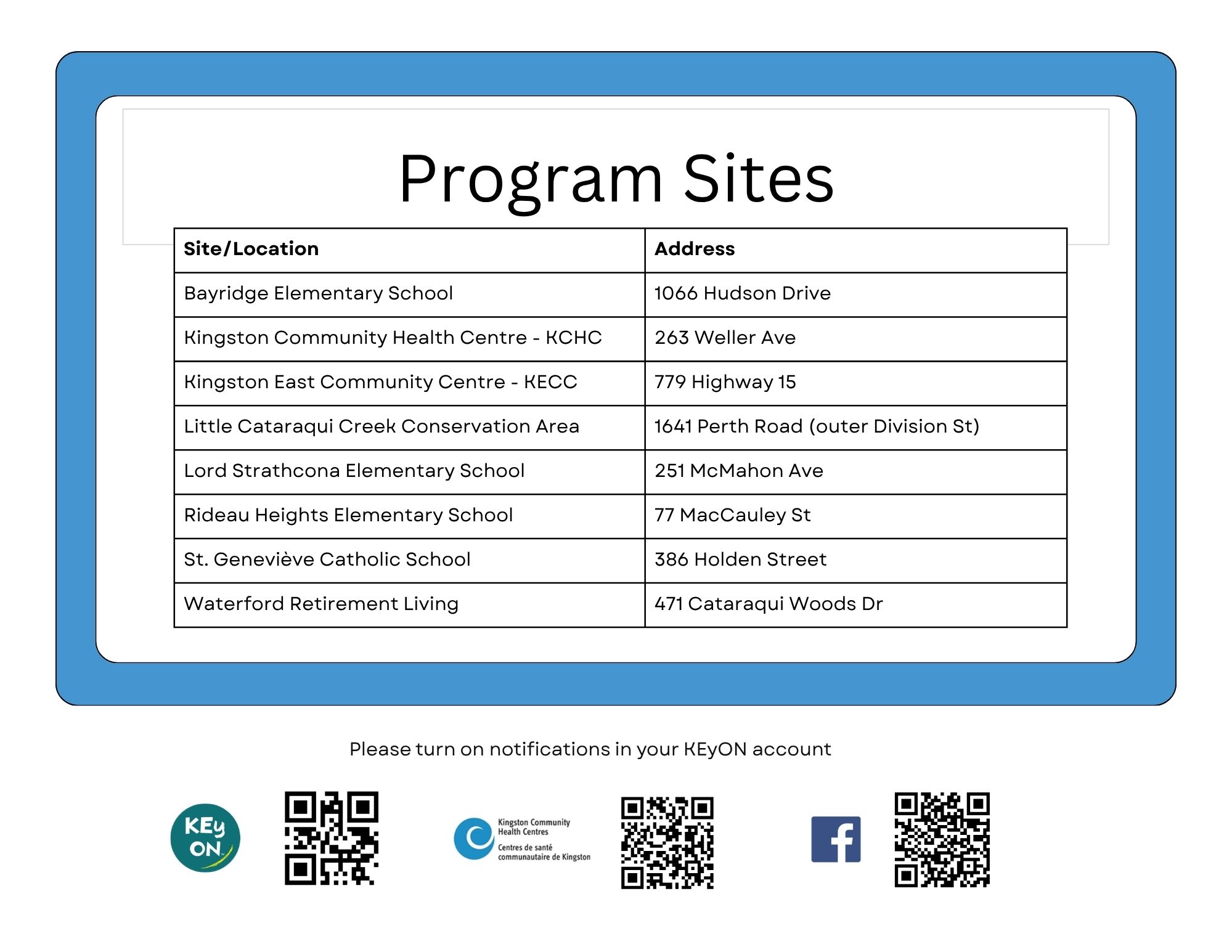 May Programs