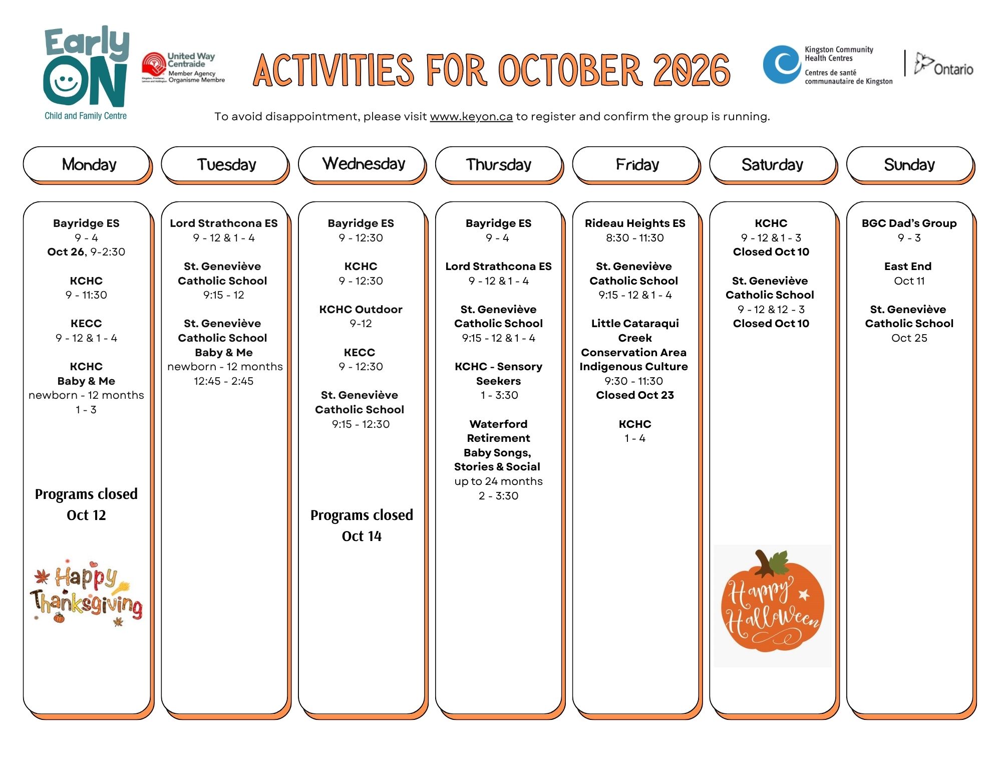 Early ON Oct 2026