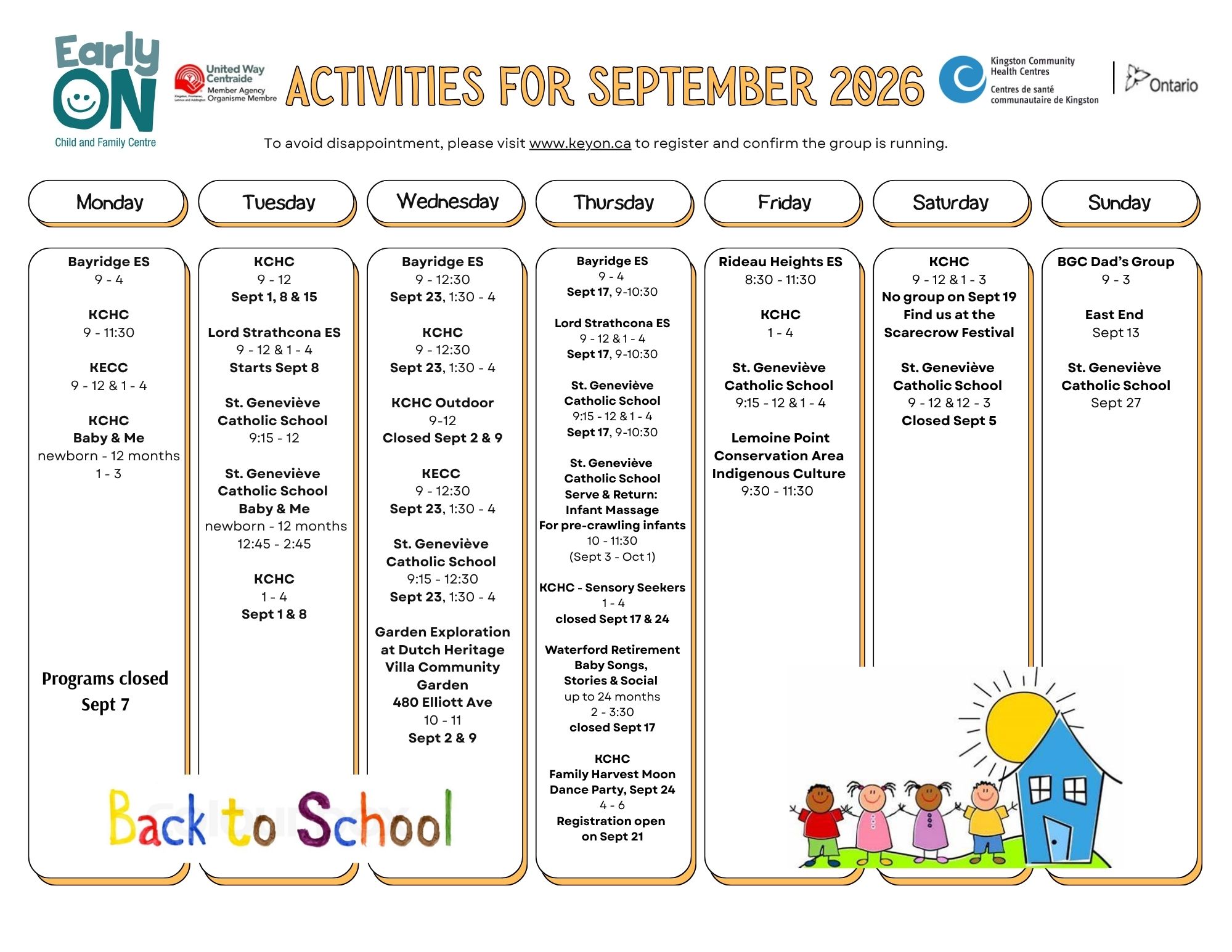 Early ON Sept 2026 updated