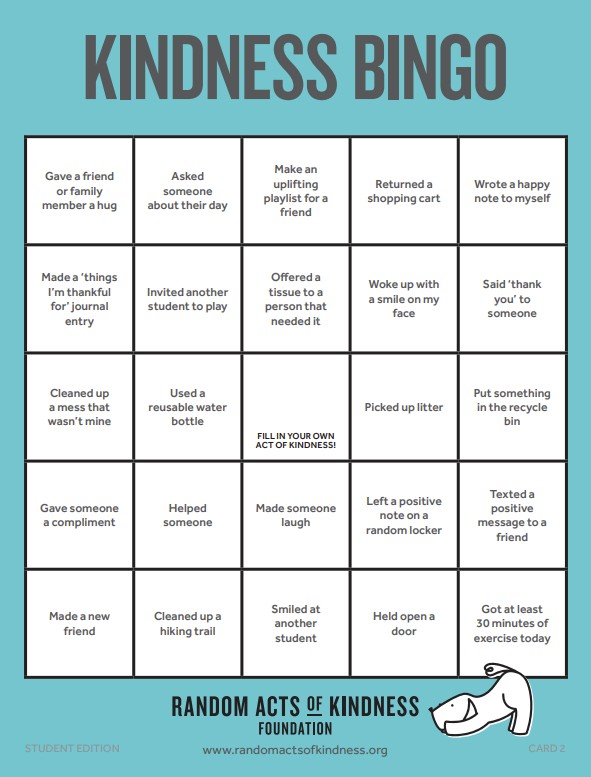Kindness Bingo 2