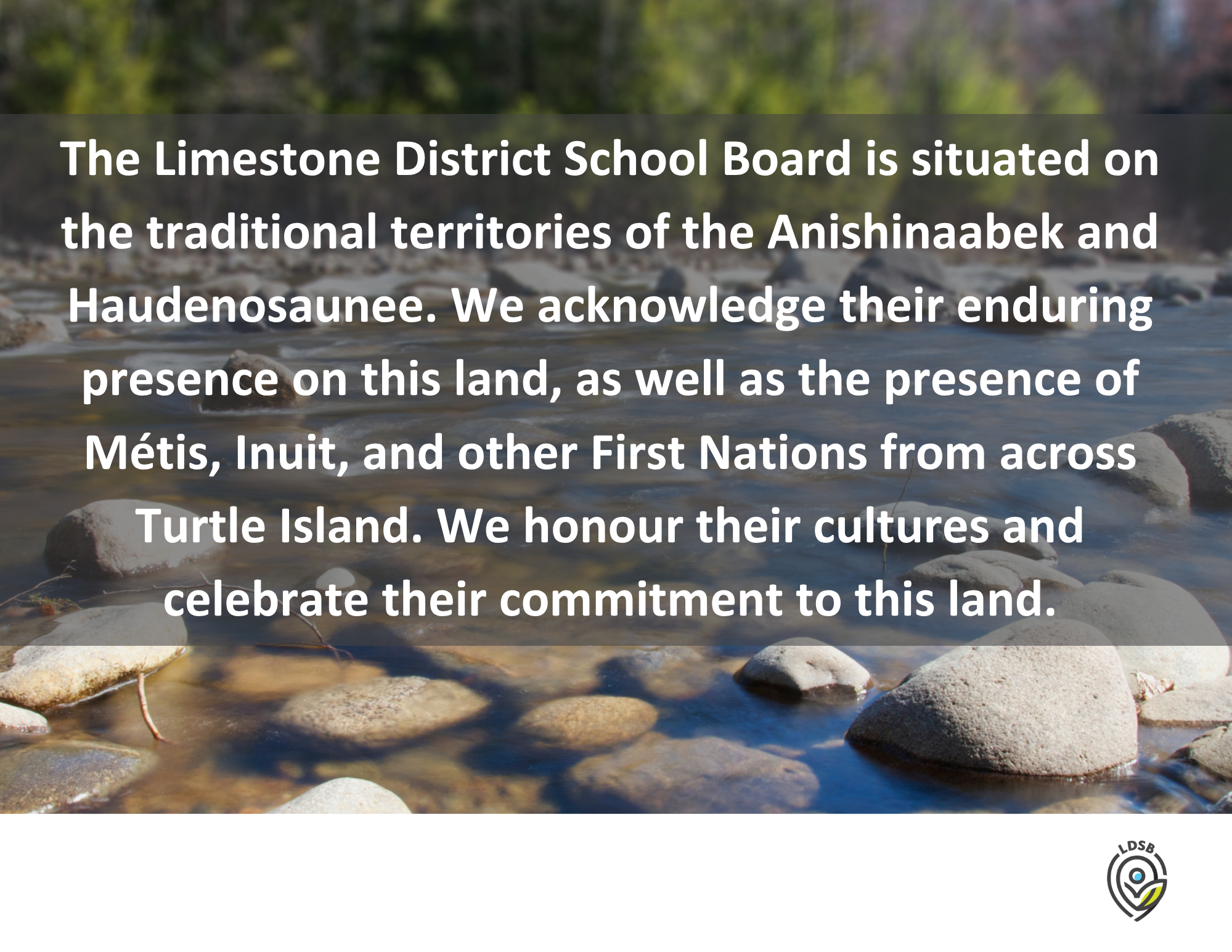 LDSB Land acknowledgement